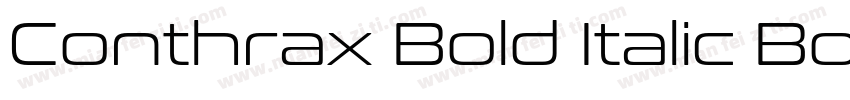 Conthrax Bold Italic Bold Italic字体转换